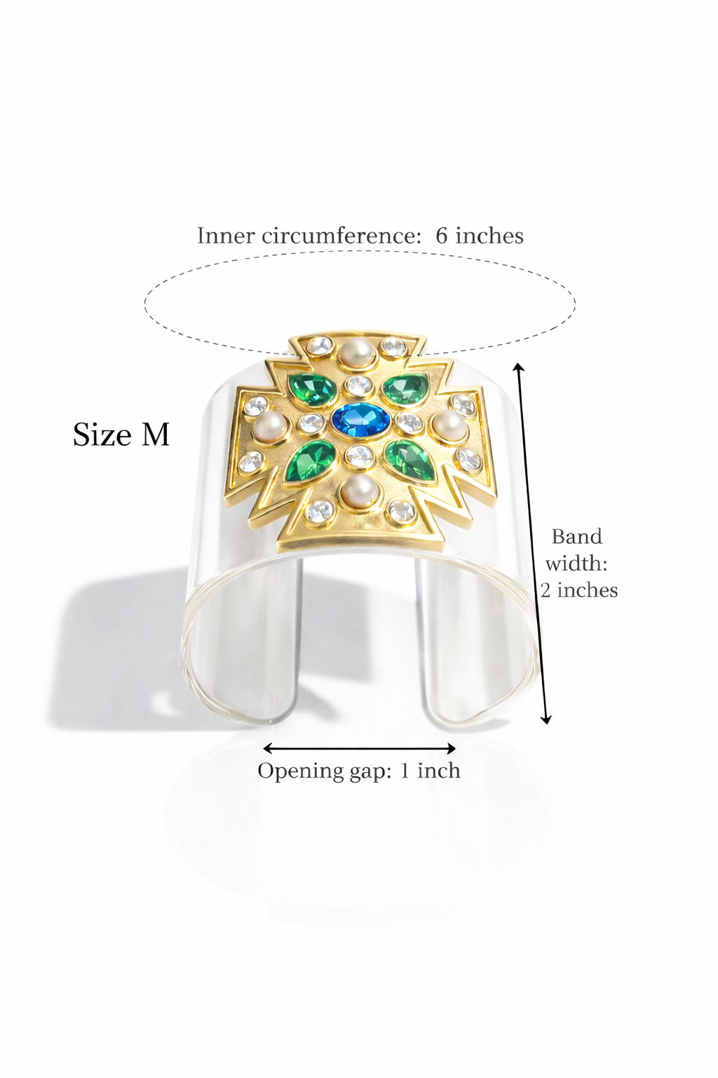 Palazzo Cuff Clear