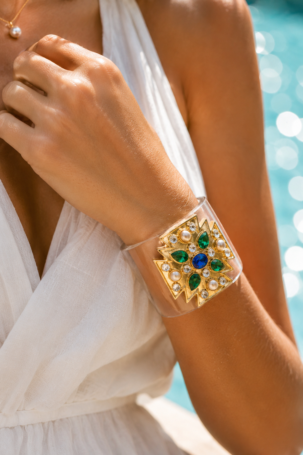 Palazzo Cuff Clear